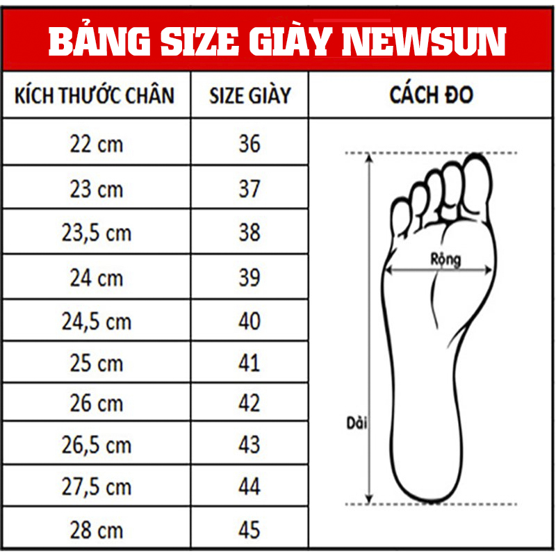 NEWSUN - Giày Thể Thao Chính Hãng