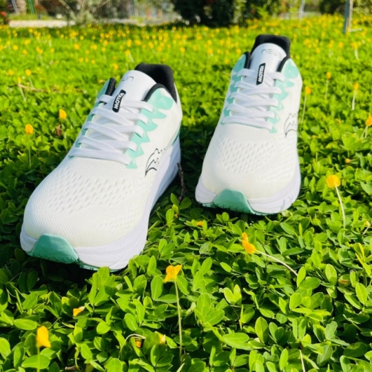 Giạy Chạy Bộ Tập Thể Dục Tập Chạy Tập Gym Đi Chơi Giày Newsun Nam Nử Thoáng Khí Màu Trắng Xanh
