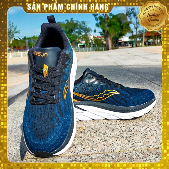 [HOT] Giày Chạy Bộ Newsun 2024 Màu Xanh Viền Đồng